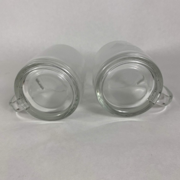 2 Clear Glass Winter Scene Mugs - Picture 8 of 8